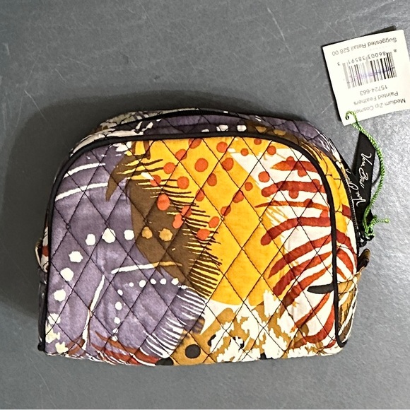 Vera Bradley "Painted Feathers" Cosmetic Bags & Flat Iron Case NWT & NWOT 3PCs - Picture 12 of 12